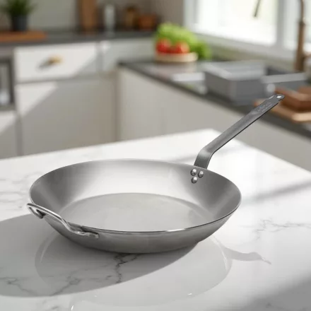Vasserpenyő nyéllel és füllel, 40 cm, Carbone Plus, de Buyer