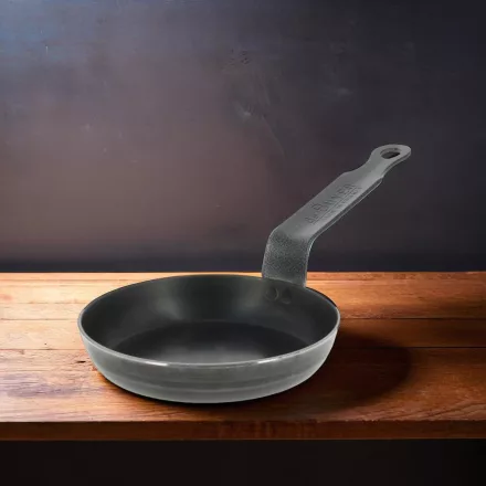 Palacsintasütő, tükörtojás-sütő, 12 cm, de Buyer, extra erős kékacél