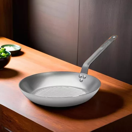 Vasserpenyő, grillserpenyő, 26 cm, Carbone Plus, de Buyer