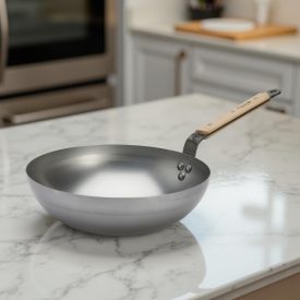 Wok bükkfa nyéllel, 28 cm, de Buyer, vas