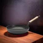 Serpenyő bükkfanyéllel, indukciós, 24 cm, tapadásmentes, de Buyer