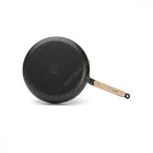 Serpenyő bükkfanyéllel, indukciós, 32 cm, tapadásmentes, de Buyer