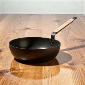   Mély serpenyő, 28 cm, bükkfanyéllel, tapadásmentes, de Buyer