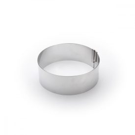   Sütőkeret, tortakarika, állítható kör, 18-36 cm között, 6,5 cm, de Buyer, rozsdamentes