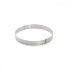 Sütőkeret, tortakarika, állítható kör, 18-36 cm között, 3 cm, de Buyer, rozsdamentes