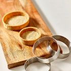 Tartlet karika, perforált, 10,5×3,5 cm