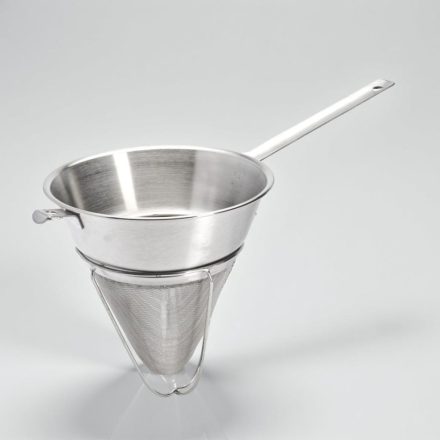 Finomhálós szűrő, 22 cm átmérő, 0,4 mm szitaszövet, rozsdamentes