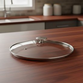 Üvegfedő rozsdamentes acél fogóval, 32 cm, de Buyer