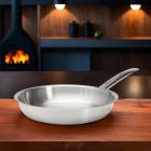 Serpenyő, 28 cm, de Buyer, 18/10  rozsdamentes