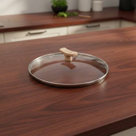 Üvegfedő bükkfa fogóval, 24 cm, Mineral B Bois, de Buyer