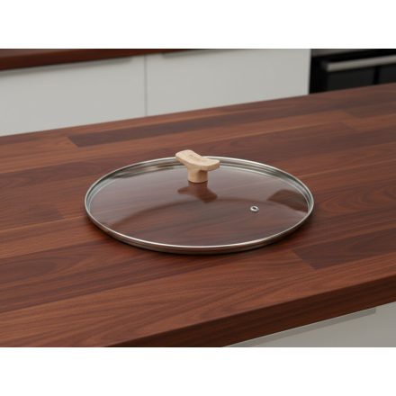 Üvegfedő bükkfa fogóval, 28 cm, Mineral B Bois, de Buyer