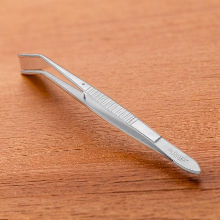 Tálalócsipesz/séfcsipesz, precíziós, 15 cm, rozsdamentes