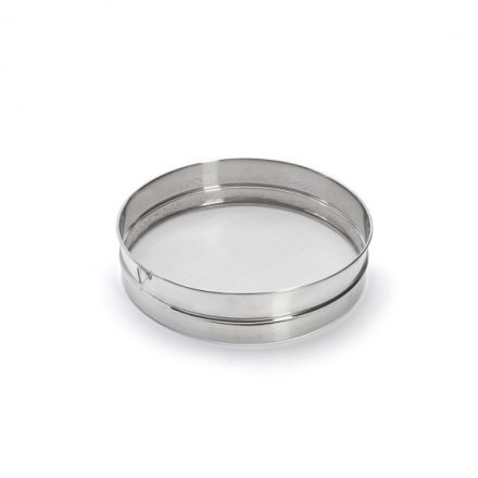 Lisztszita, átmérő:30 cm, hálószem: 0,8 mm, de Buyer, rozsdamentes