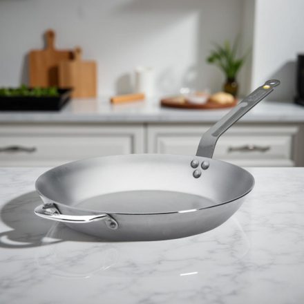 Vasserpenyő nyéllel és füllel, 32 cm, Mineral B, de Buyer
