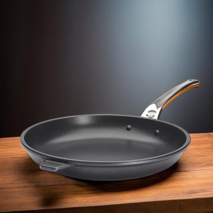 Serpenyő nyéllel és füllel, 32 cm, tapadásmentes, de Buyer