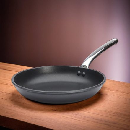 Serpenyő 28 cm, prémium tapadásmentes, indukciós, üreges nyél, de Buyer