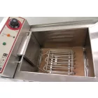 Olajsütő asztali, 13 l, leeresztő csap, hőfokszab.50-190C, 5 kWh