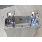 Stöckel fagylaltkanál-mosó, falra szerelhető, vízcsatlakozással, tussal és szárítóval