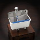 Stöckel fagylaltkanál-mosó, falra szerelhető, vízcsatlakozással, tussal