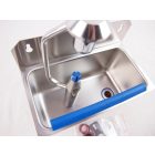 Stöckel fagylaltkanál-mosó, falra szerelhető, vízcsatlakozással, tussal