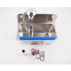 Stöckel fagylaltkanál-mosó, falra szerelhető, vízcsatlakozással, tussal