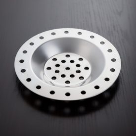 Lefolyószűrő, 6,4 cm, rozsdamentes