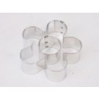 Linzerkiszúró, virág, 8,5×2,5 cm