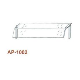   Egysoros átadó hajlított üveggel, leheletvédővel 1500 mm-es pulthoz AP-1002 1500
