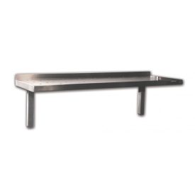   Rozsdamentes falipolc perforált Emax-4020, 1.4016-os anyagból 1700×300