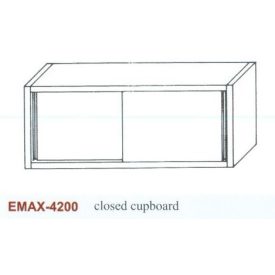   Rozsdamentes faliszekrény ajtóval Emax-4200 1.4016-os anyag 1400×360×650