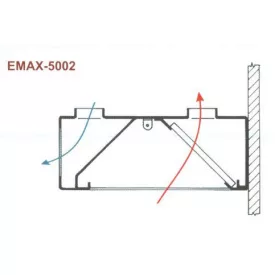 Fali elszívóernyő levegőbefúvással, Emax-5002