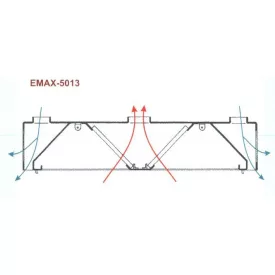   Elszívóernyő sziget, kétirányú levegőbefúvással Emax-5013