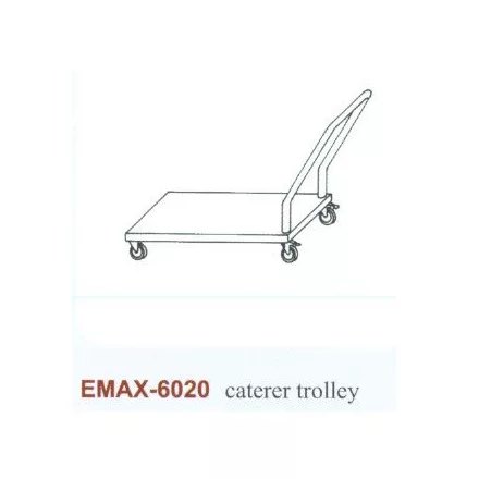 Áruszállító kocsi Emax-6020, 1.4016-os anyagból 750×600×900