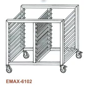   Tepsitartó regál, masszív kivitel, Emax-6102 KR 14×GN 2/1 1170×660×760