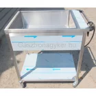 Melegentartó, vízfürdős, 2×GN 1/1 edényhez, elektromos, gördíthető NM-1200