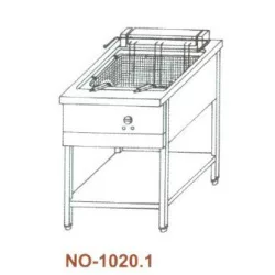   Olajsütő elektromos 1×20 l, 3 oldalon zárt, ajtós NO-1020