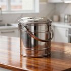 Badella, ételszállító, 15 liter, duplafalú, 30×32 cm, rozsdamentes