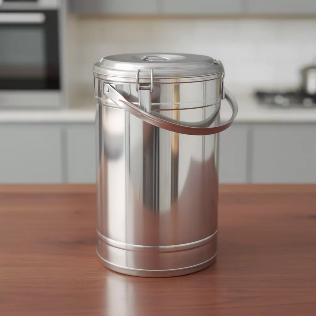 Badella, ételszállító, 25 liter, duplafalú, 30×48 cm, rozsdamentes