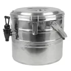 Duplafalú italtermosz prémium csappal, 5 liter, rozsdamentes, 30×27 cm