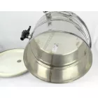 Duplafalú italtermosz prémium csappal, 5 liter, rozsdamentes, 30×27 cm