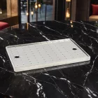 Csepegtető tálca poharakhoz, vízgyűjtős, 30×47 cm, rozsdamentes