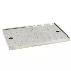 Csepegtető tálca poharakhoz, vízgyűjtős, 30×47 cm, rozsdamentes