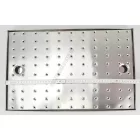 Csepegtető tálca poharakhoz, vízgyűjtős, 30×47 cm, rozsdamentes