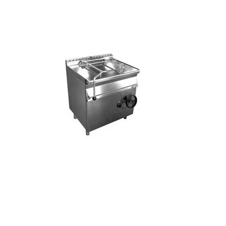 Billenőserpenyő, 80 L, elektromos üzem, kézi billentés, inox fenék, 400 V/12 kW, 800x900x900