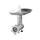Húsdaráló, húsőrlő KF-605 segédgép, egyetemes konyhagéphez 240 kg/óra kapacitás, 3-5-8 mm tárcsa, 1 és 2 élű késsel