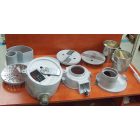 Passzírozó, szeletelő, kockázó, reszelő PSZK-150 segédgép, egyetemes konyhagéphez, 5 féle tárcsa,150-240 kg/óra