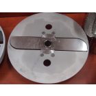 Passzírozó, szeletelő, kockázó, reszelő PSZK-150 segédgép, egyetemes konyhagéphez, 5 féle tárcsa,150-240 kg/óra