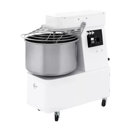 Keverő-dagasztógép, 22 l, 56 kg/óra, rögzített fej és tál, 400V/1100W, HENDI