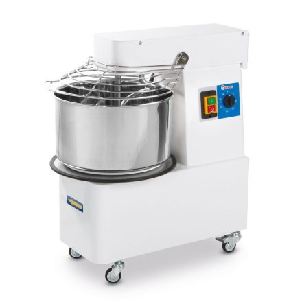 Keverő-dagasztógép, 22 l, 56 kg/óra, rögzített fej és tál, 230V/750W, 38,5×67×72,5 cm