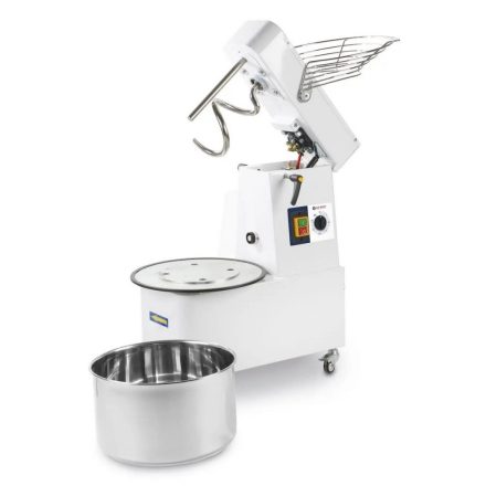 Keverő-dagasztógép, 10 l, 35 kg/óra, felemelhető fej és kivehető tál, 230V/370W, 38×59×57,5 cm